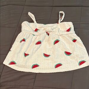 Old Navy White and Red Watermelon Camisole